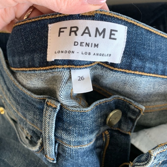 Frame Le Skinny de Jeanne distressed jeans - Picture 2 of 8